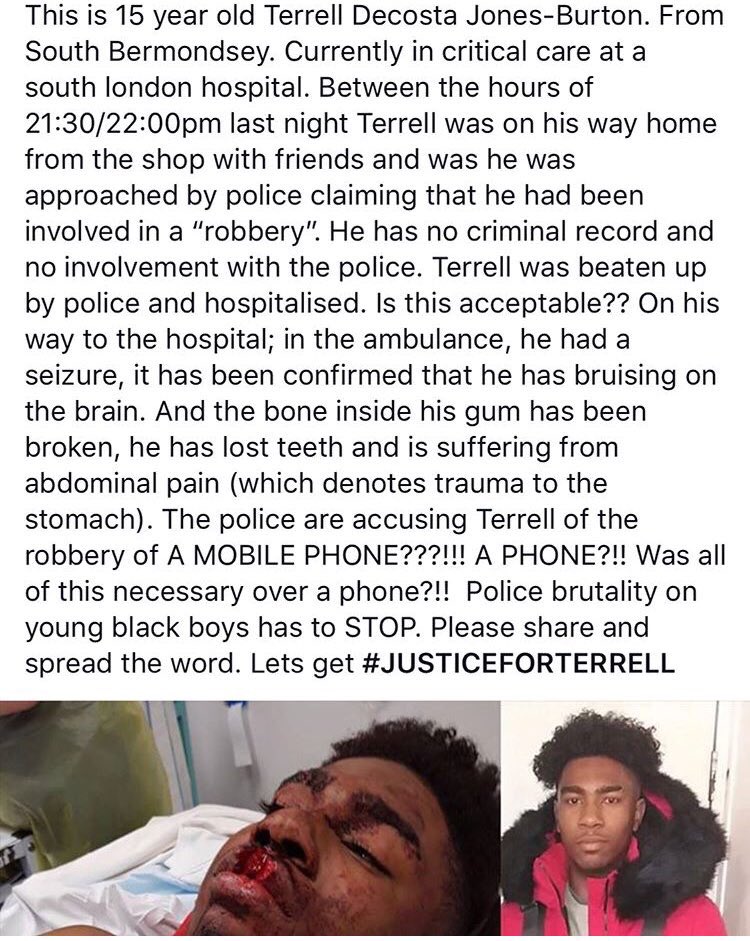 pacmantv's tweet photo. Look at the Feds version this is madness #justiceforterrell https://t.co/lPfNGj4uYo