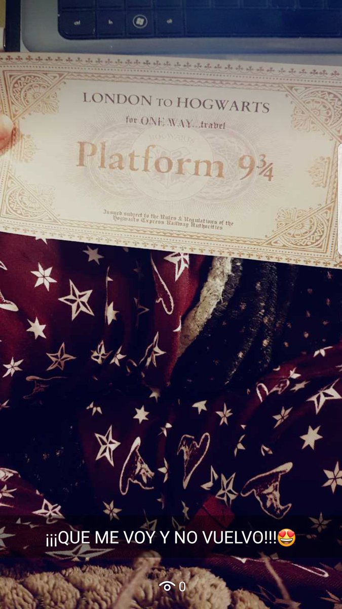 debbymlc's tweet photo. ¡¡¡Hasta siempre muggles!!!☇🔮 #harrypotter #HowartsSchool #OneWayTravel 😍 https://t.co/qjivEwJ9x4