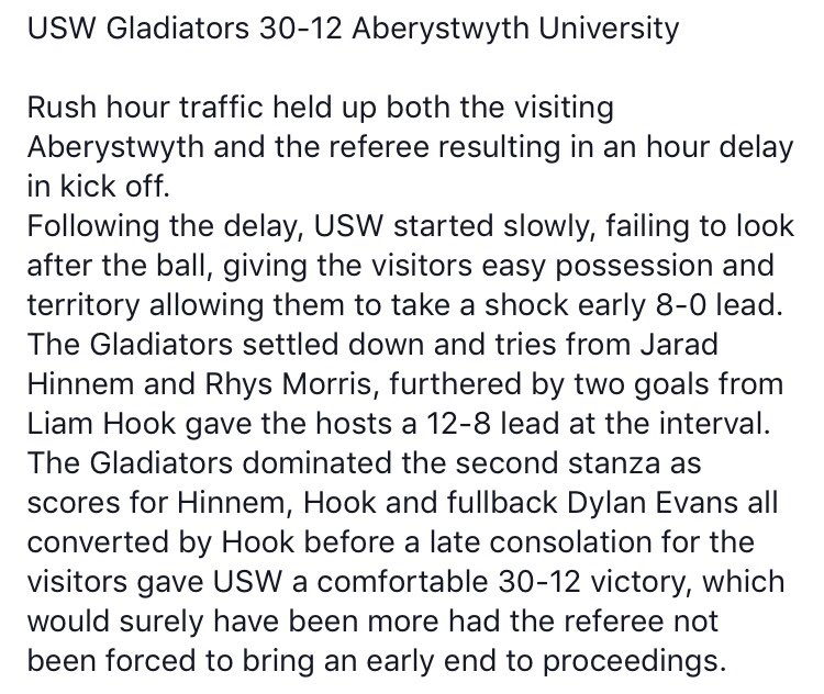 USW Rugby League (@uswrl) on Twitter photo 