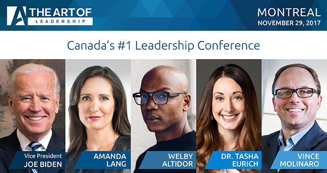 GroupeTTBA's tweet photo. The Art of Leadership Conference is coming to Montreal on November 29th, 2017. 
Joe Biden will be one of the speakers! 

Want a discount? 
Register using promo code TTBA20 and save $100 per pass. 

We'll be there, come say hello! https://t.co/kQBgN6fBMU