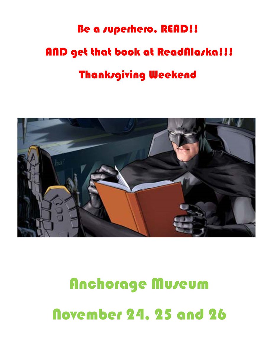 ^eo ow.ly/d/72Dc
Hourly giveaways at ReadAlaska are an added incentive to check us out at the Anchorage Museum.