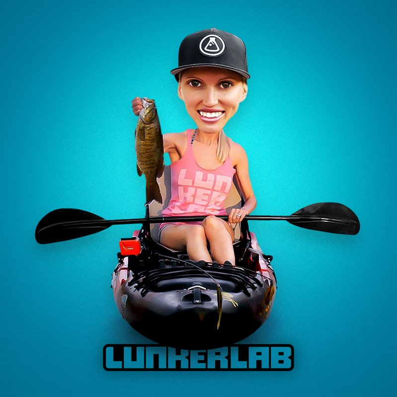 LunkerLab's tweet photo. Running some Photoshop experiments in our Design Lab... Big thanks to my wife and Lab partner for agreeing to be the test subject! #Fishing #GirlsWhoFish #BassFishing #KayakFishing #Photoshop https://t.co/LVdOsEf0by