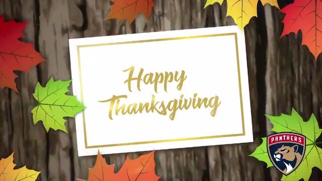 Today, Mackenzie Weegar, Nick Bjugstad and Keith Yandle reflect on what they're thankful for. Happy Thanksgiving! https://t.co/1fmQFQkBL2