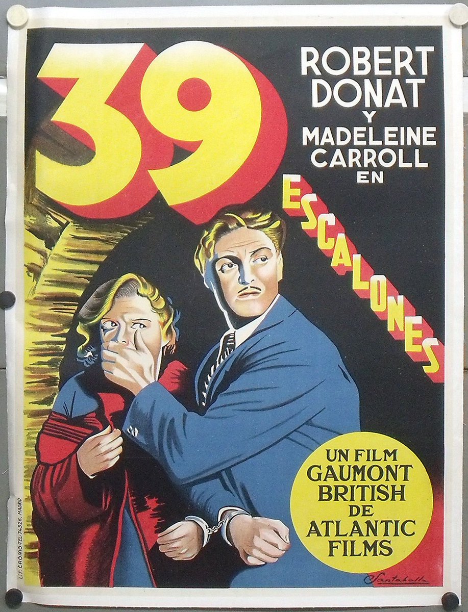 Groucho_y_yo's tweet photo. 39 steps / 39 escalones
Alfred Hitchcock Robert Donat Madeleine Carroll
Artwork by Santaballa
#poster #spanishposter #70x100cm #Suspense #1sheet #EiffelTower https://t.co/OlRb1Fbvar