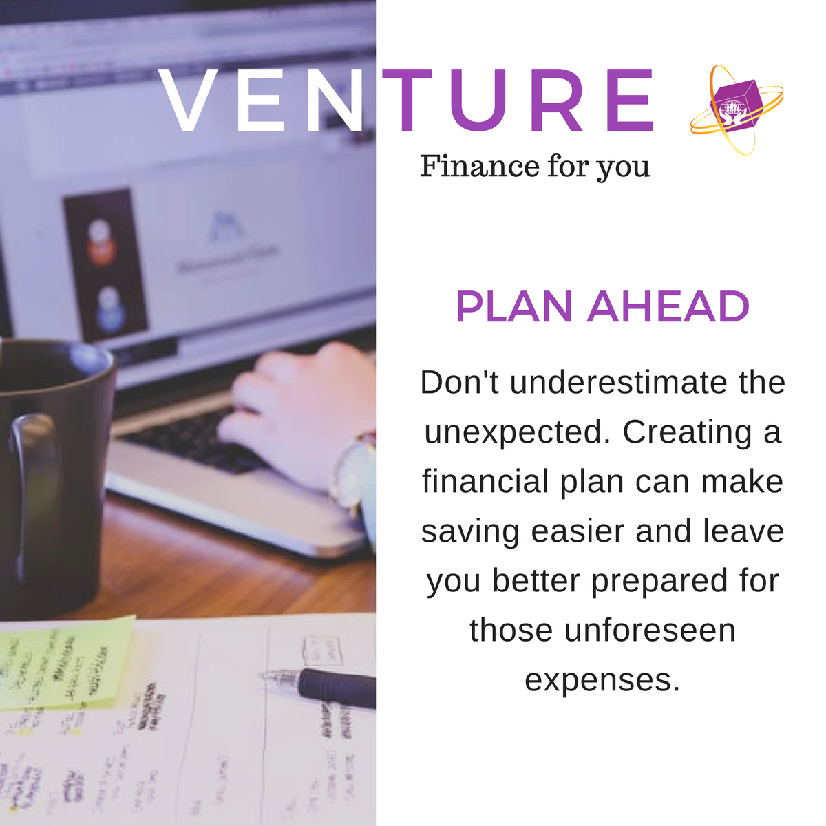 venturecu's tweet photo. We know that finance can be hard to navigate, especially if you're newly independent. #VENTUREtips are here to help. https://t.co/fxQ7rh6WII