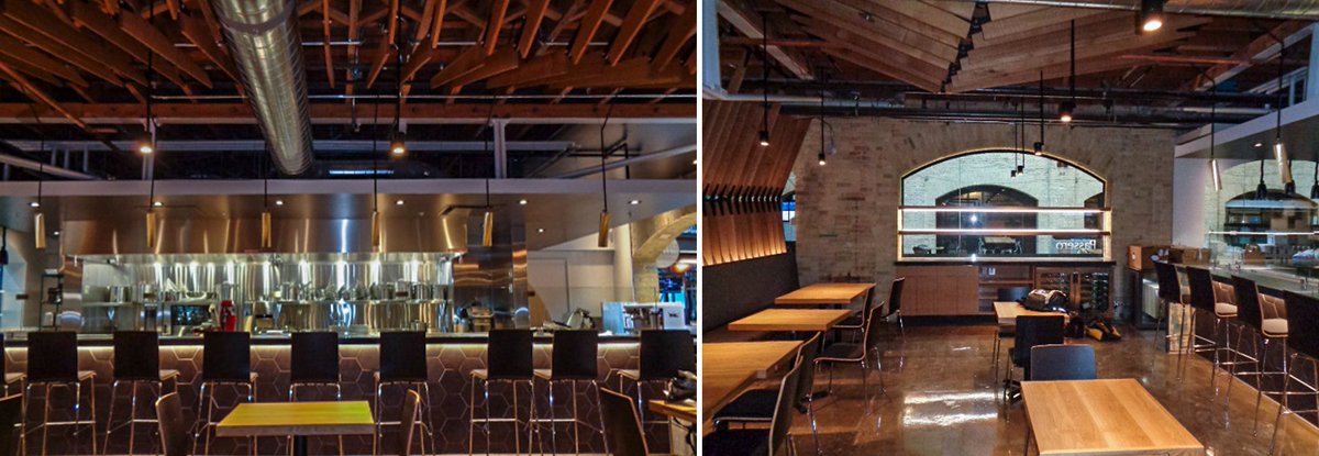 numberTENarch's tweet image. Nearing completion! Who's getting excited to try out this new dining experience at @TheForks!? #WorkshopTEN #MeetMeAtTheForks #designbuilt #passerowinnipeg