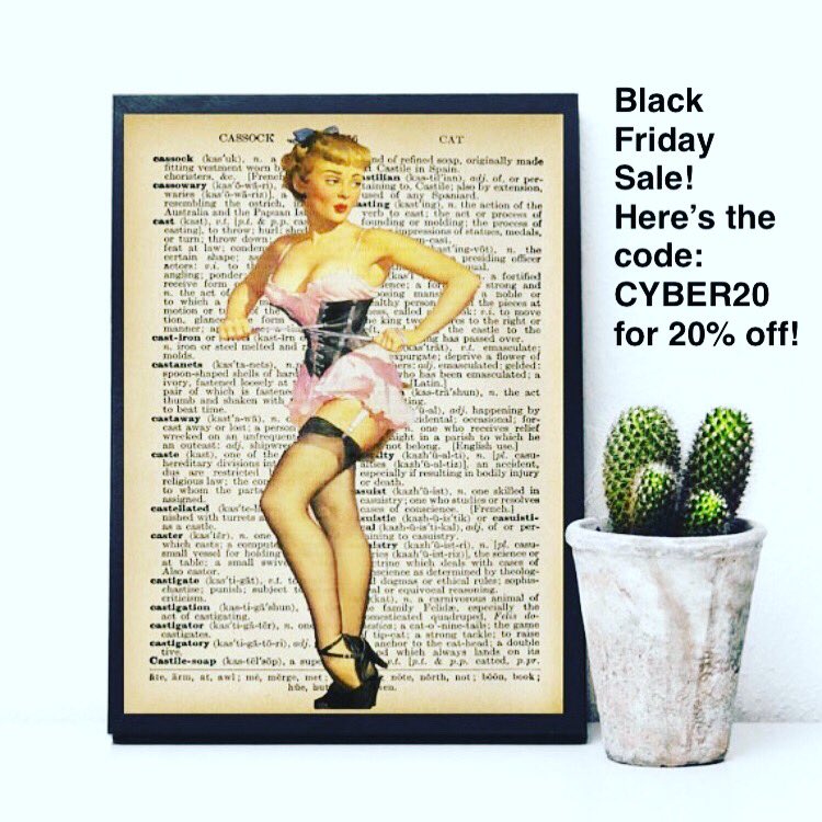WishfulAmy's tweet photo. Hey friends! We have a Black Friday sale goin on, &amp; here’s the code: CYBER20. Shop now through Cyber Monday. Hurray! https://t.co/DVDjbbjFI8 https://t.co/rJY4FCeCFy