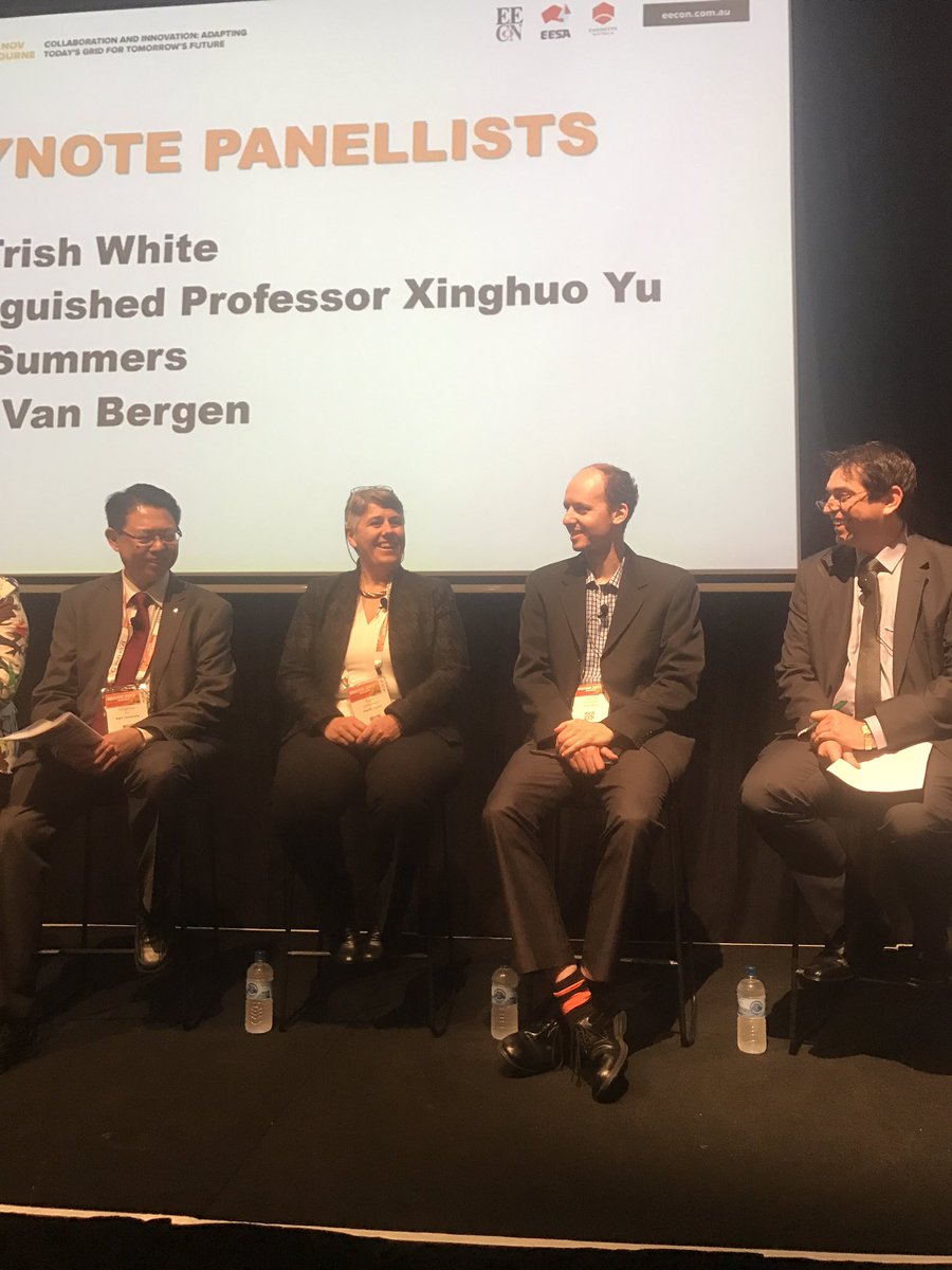 ElectricEnergyS's tweet photo. Energy networking breakfast with Dr Kerry Schott and a full panel - do we need more power systems engineers? #EECON https://t.co/ZlDBY54OlX