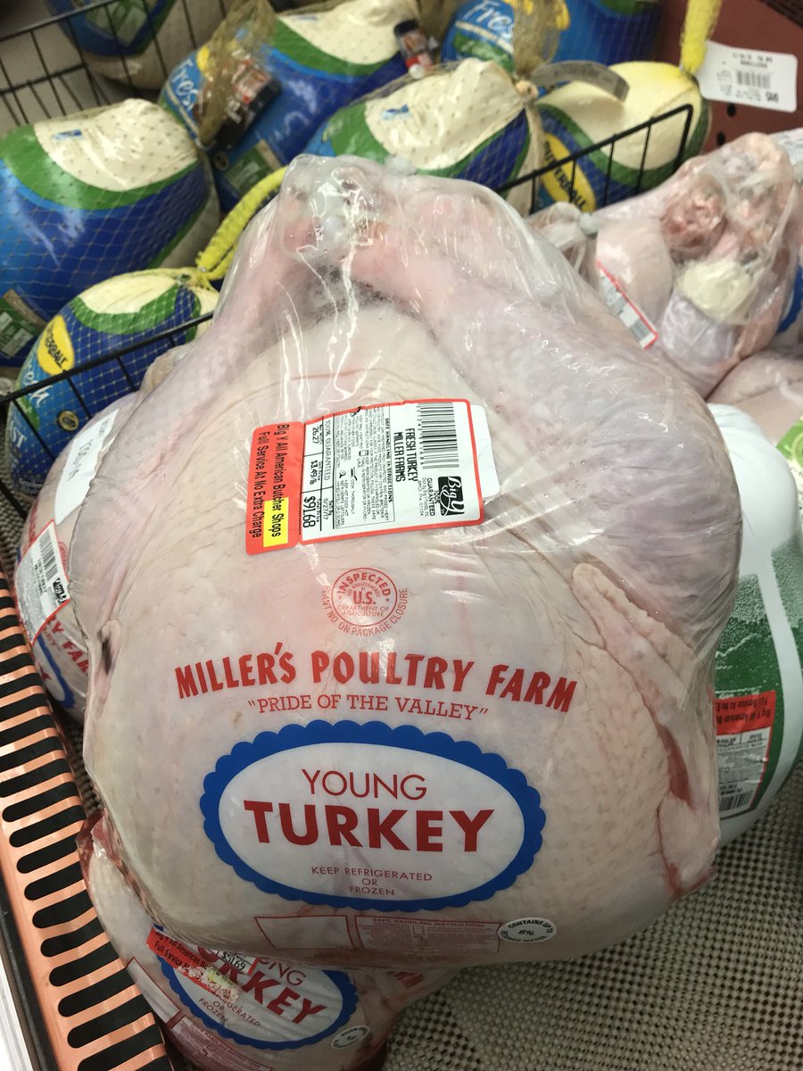 HankWH's tweet photo. This big boy at Big Y is still waiting for a loving (pronounced: hungry) Thanksgiving home! #gobblegobble #sizingitup #turkeytime #lessthanahundredbucks #guestofhonor https://t.co/PiLQcICYYQ