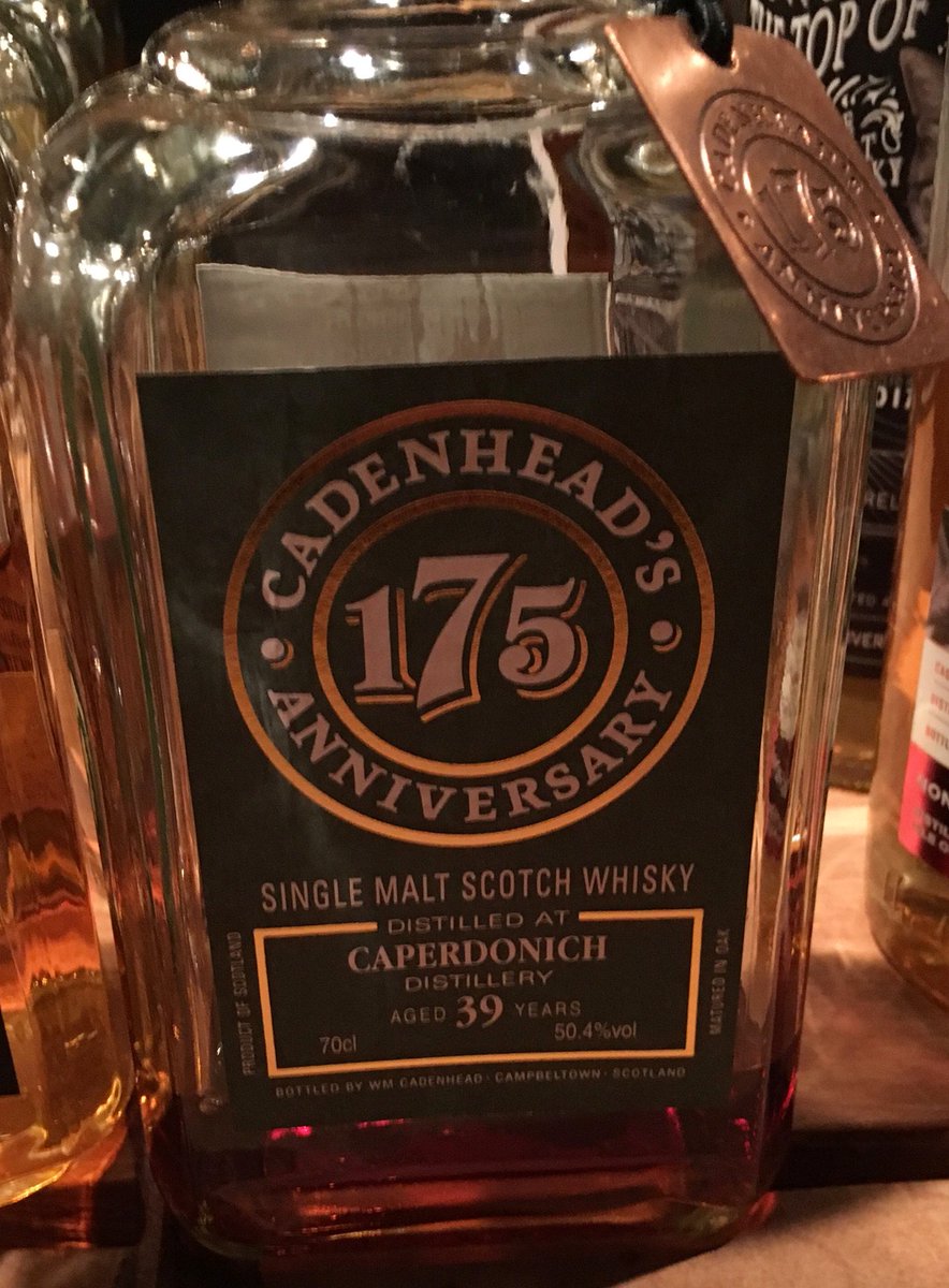 This <a href="/WmCadenhead/">Wm Cadenhead Ltd</a> Caperdonich 39YO was excellent Sherry bomb madness. Thanks to Suzuki-san of the Mash Tun and Mark Watt of Cadenhead’s for the recommendation.
