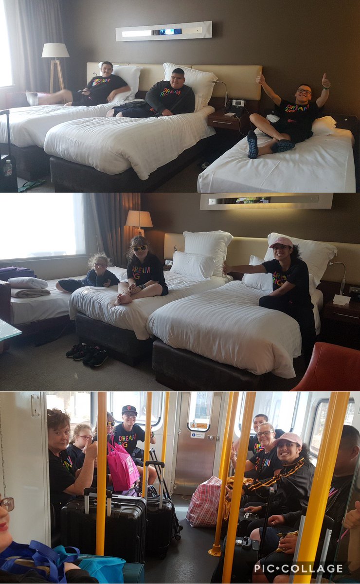 Our School Spectacular dancers have arrived in Homebush safely. Beds are very comfy! Which we will need over the next few days as we dance, dance, dance and #ownthemoment #Spec17