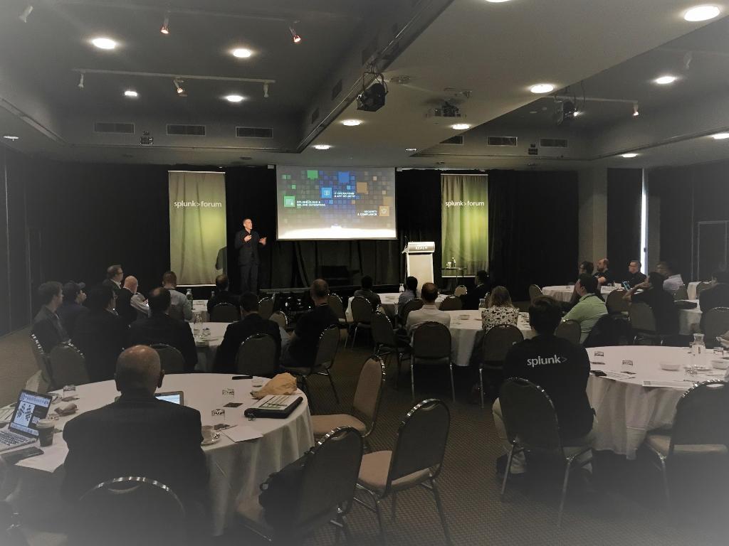 SplunkANZ's tweet photo. Excited for the day ahead! @AndiMann bringing you the latest from #Splunk at #SplunkForum Canberra https://t.co/RvrFng70k7