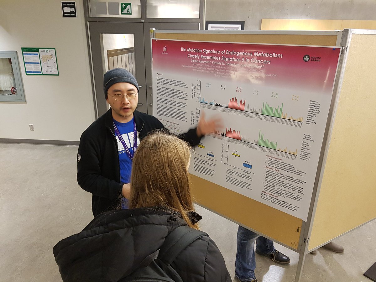 mlaval6's tweet photo. Dr. Kin Chan @KinChanPhD presenting his most recent work to captivated 3rd year students looking for Honours projects @uOttawaBMI #greatlab https://t.co/Pg9tobPVav