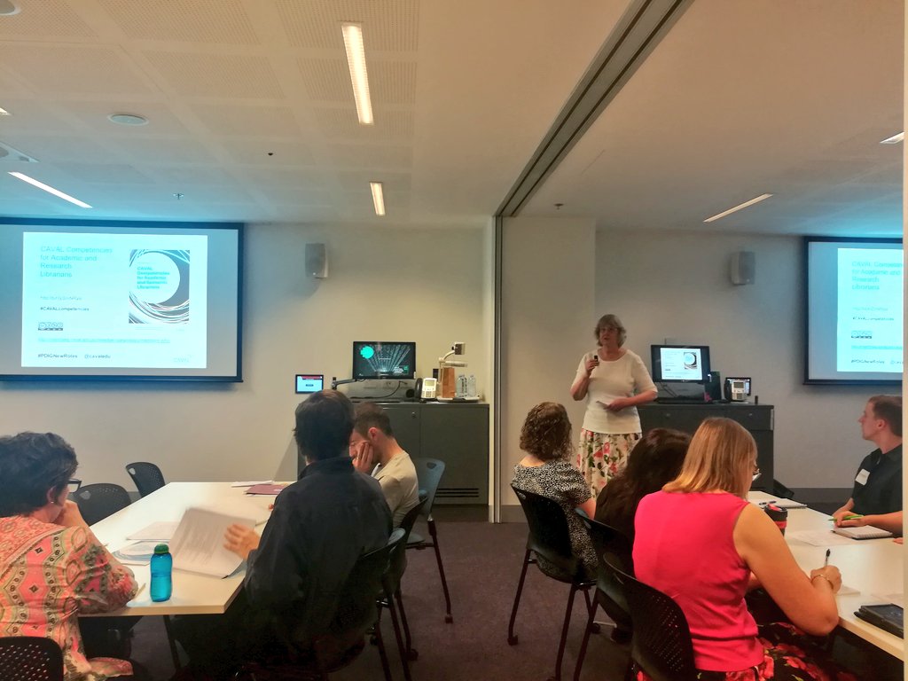 Cavaledu's tweet photo. Julia Leong, Chair PDIG releases the CAVAL competencies for Academic and Research Librarians document. Download it here https://t.co/7nogIC4CS3 @library_rmit #PDIGNewRoles #CAVALcompetencies https://t.co/3caa7Ji2MC