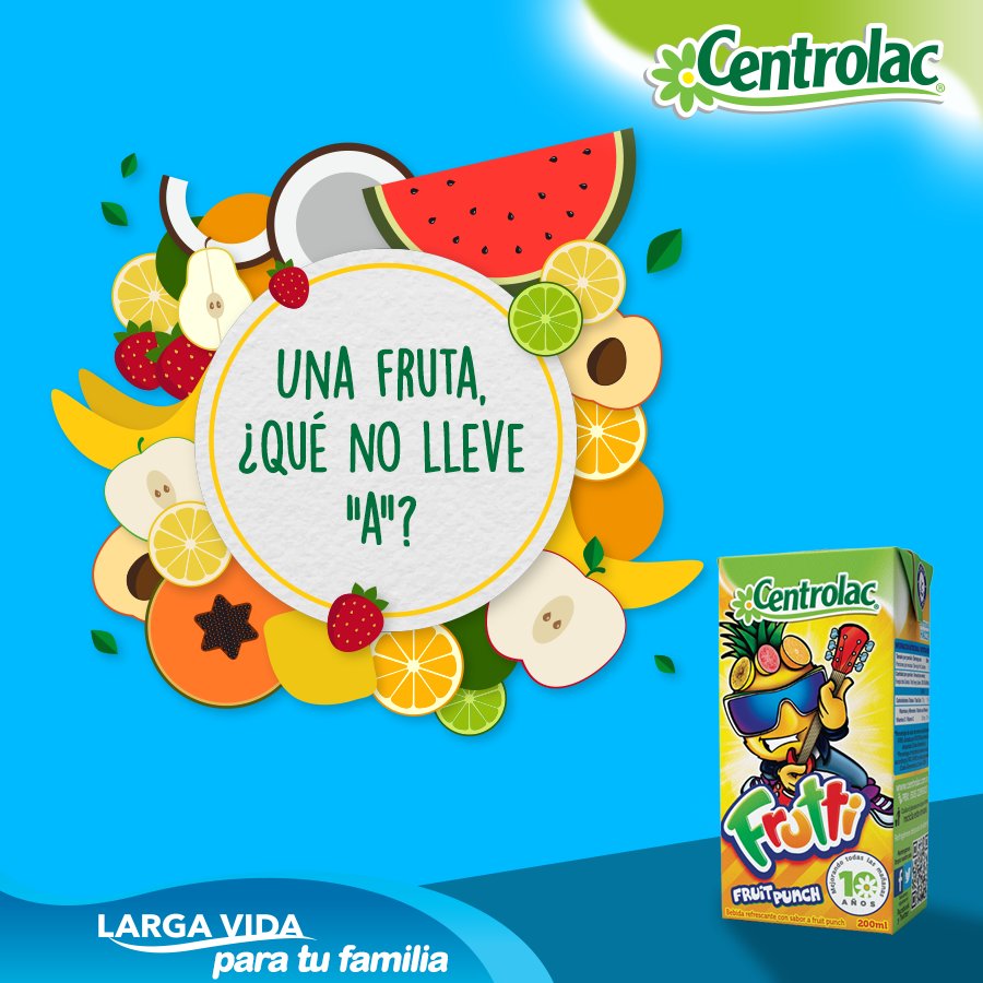 Centrolac_'s tweet photo. #Retodeldía…..Menciona una fruta que  NO lleve la letra A https://t.co/ViVtIr6el2