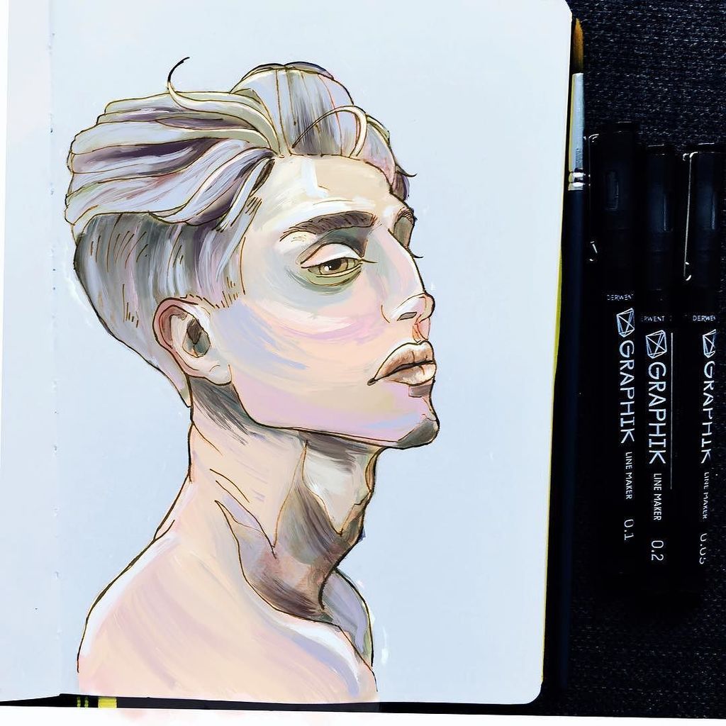 monkeymintaka's tweet photo. 3/3 of my procreate experiments. This one is my favourite :) Which do you prefer? Back to my 100 faces challenge tomorrow!
.
.
.
#artbymonkeymintaka #100faces #100faces2017 #100days #100dayproject #sketchbook #portrait #sketch #facestudy #dailydoodle #pr… https://t.co/B8DKgGNZMC https://t.co/wC24Cgbyqn