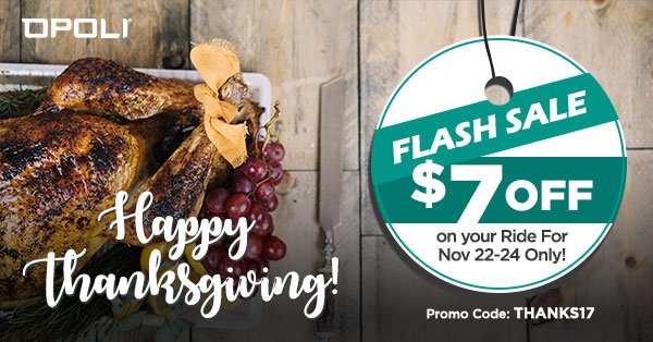 Opoliapp's tweet photo. 3 DAYS FLASH SALE! TAKE IT BEFORE IT'S GONE!
#ThanksgivingPromo https://t.co/ePAljBYH3s