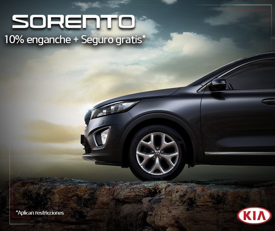 KIASerdan's tweet photo. Con una presencia más imponente y avanzada tecnología , #KIA Sorento sobresale entre las SUVs de hoy en día😉 Pregunta por modelos participantes y plan de financiamiento https://t.co/Un7yrfjSTt