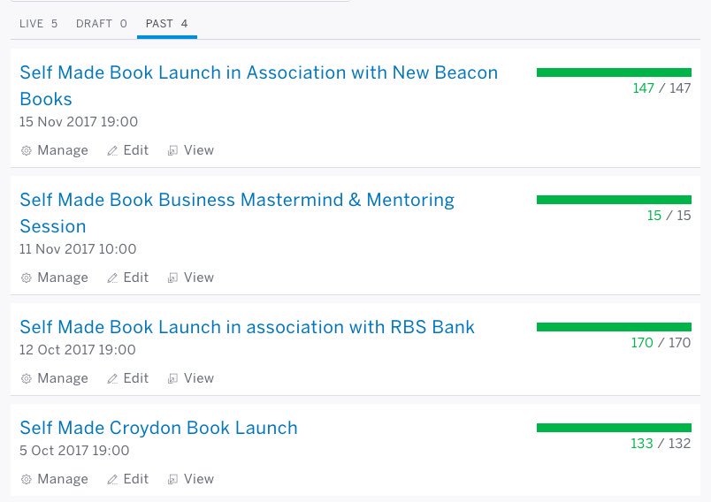 SelfMadeBookUK's tweet photo. 4 @SelfMadeBookUK #booktour and #masterminds completed. All #sellout #events. 5 more scheduled. #Book your space today! #selfmadebook #selfmade #businessbook #BudgetDay2017 #eventbrite #BlackFriday #leadership #WednesdayWisdom #byroncole #biancamiller https://t.co/BzptBxTSe6