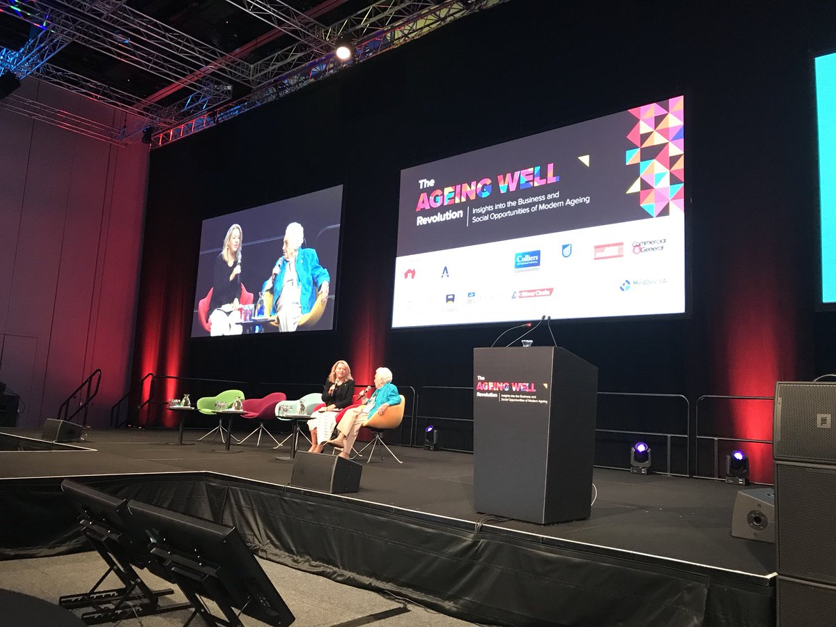RiseSmartAusNZ's tweet photo. Hurricane Hazel aged 96. I don’t know what ageing is....I think it’s more about attitude. Speaking our language Hazel. #AgeingWell17 https://t.co/kQS3wo74xs