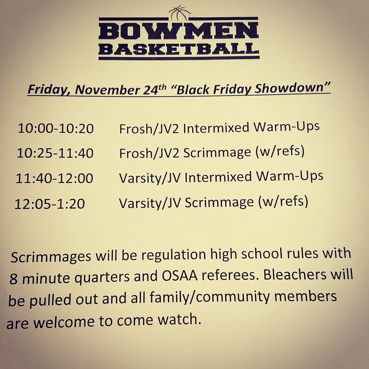 SherwoodBBX's tweet photo. Excited for our guys to compete in a game environment Friday.  #oneteam https://t.co/Zs1xqQGKzK