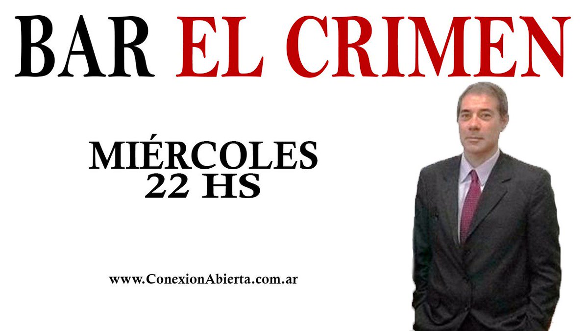 EnriqueDeRosa's tweet photo. Hoy 22:00hs inaguramos nuevo dia y horario de @barelcrimen por@conexionabierta
Escuchalo y miralo por https://t.co/1QzNScSI5F
#AraSanJuan
#Freiler
#Vanderbroele
#MelinaRomero
#CharlesManson
#Abuso en Caix fiesta de egresados
#Los Tw enloquecidos..reprimenda legal o "Chicos"? https://t.co/46u9rNWl9w