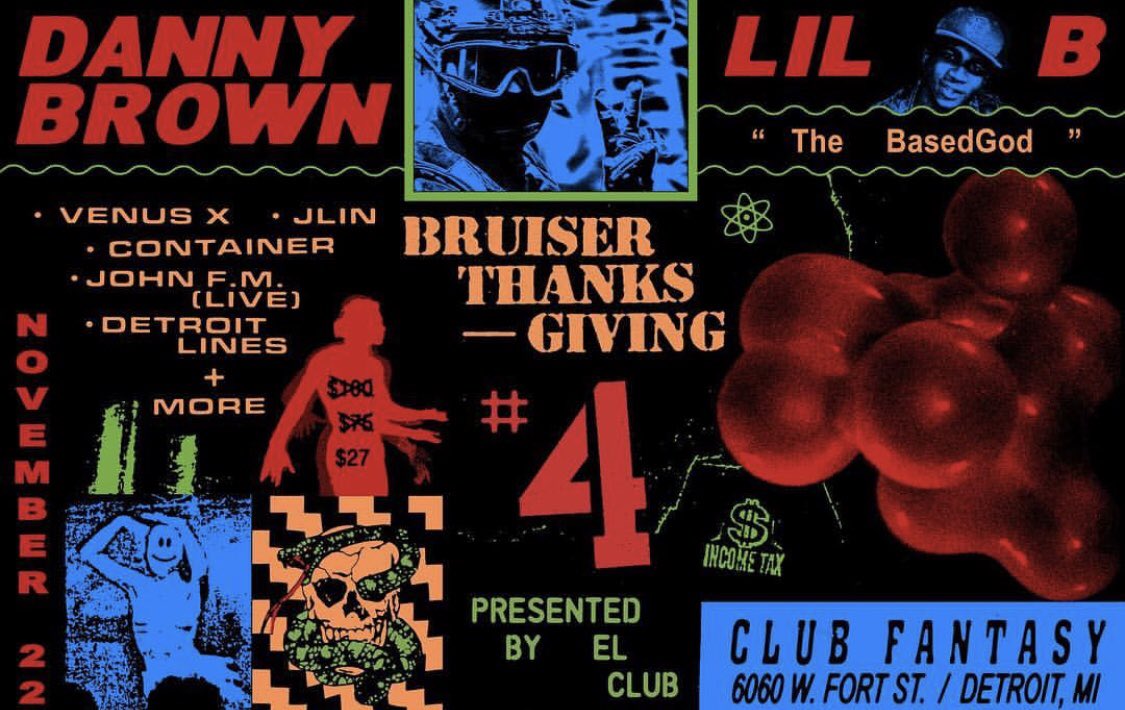 Out here tn // Bruiser Thanksgiving! 4th year in a row! 👊🏽 #Bruiser #Thanksgiving #ELClub #DannyBrown #lilB #Party #detroit