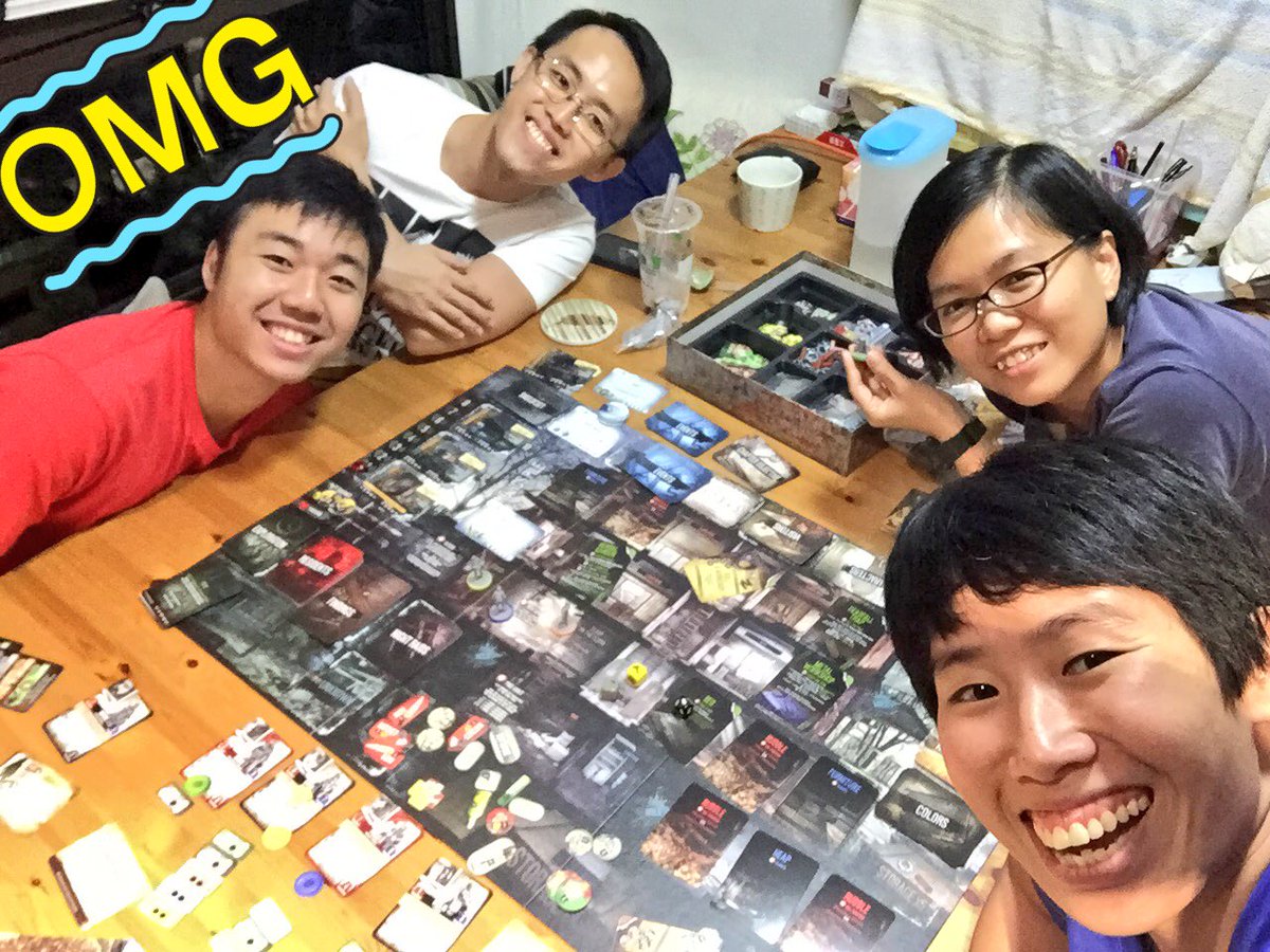 gamermins's tweet photo. Long time since I gamed proper! This is impromptu invitation to random friends in Science. Love Letter, Fischmarkt &amp; brutal This War of Mine https://t.co/rOvsaOYbW5