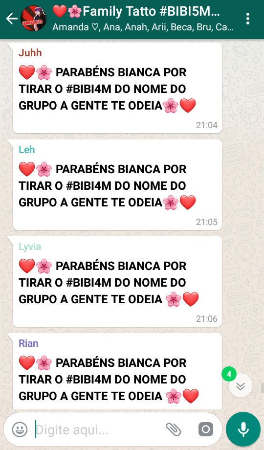 FamilyTatto_'s tweet photo. @bibitatto ❤🌸 PARABÉNS BIANCA POR TIRAR O #BIBI4M DO NOME DO GRUPO A GENTE TE ODEIA 🌸❤

-Lucas https://t.co/la1lymiWu5