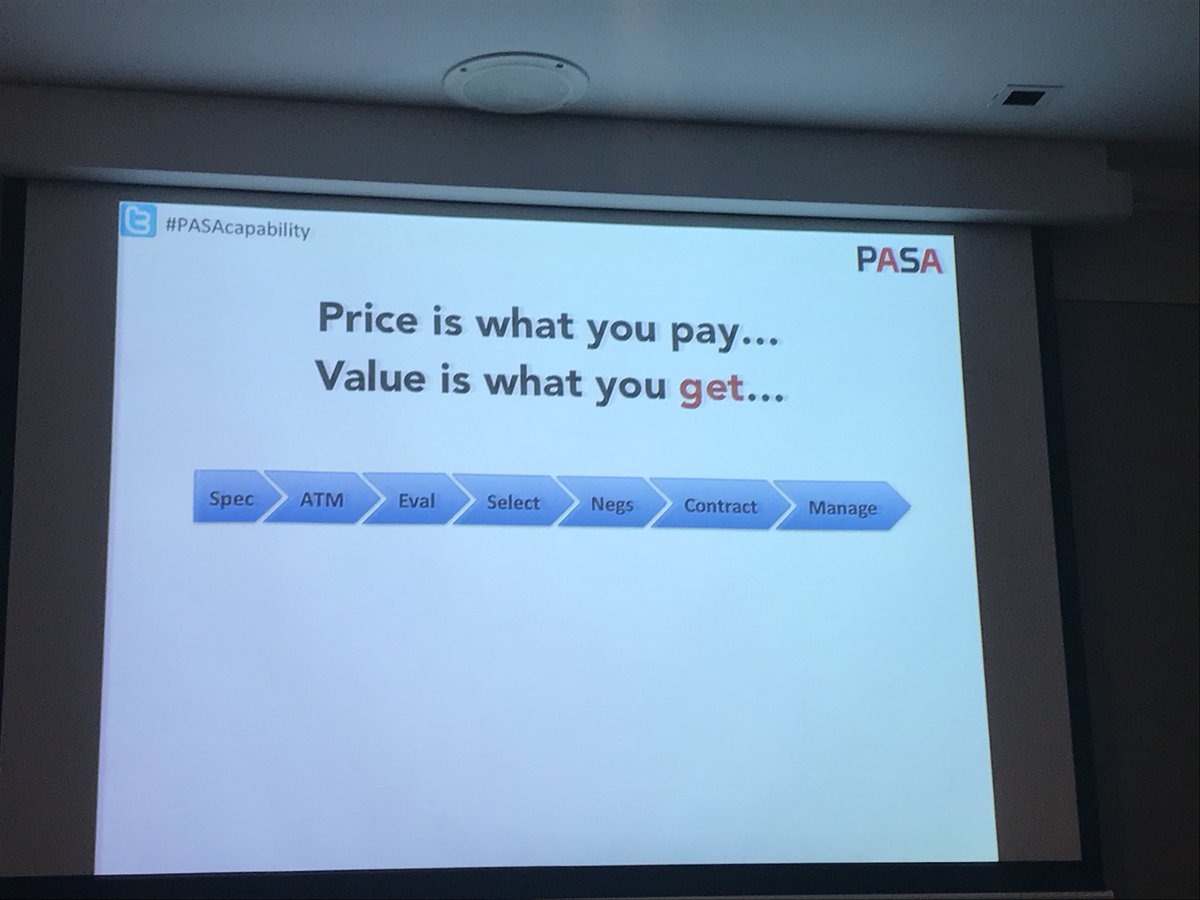 SylwiaLogan's tweet photo. Matt Lohmeyer is talking about how you can get the best value for your organisation. #PASAcapability https://t.co/PG7JxtjJzy