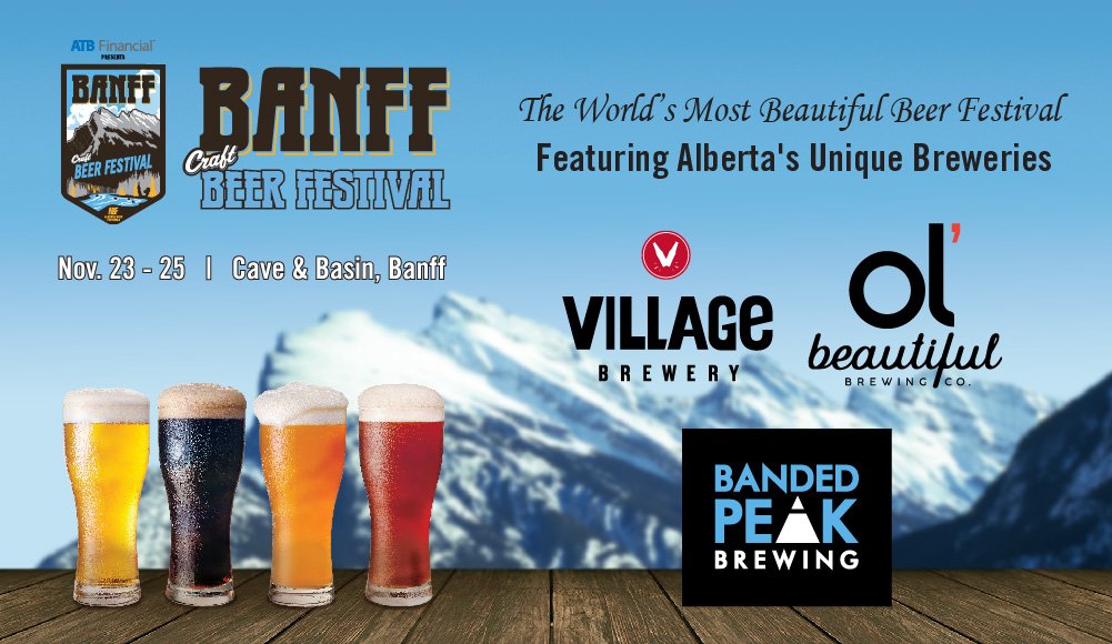 apresfestivals's tweet photo. The #BanffBeerfest Presented by @atbfinancial opens its doors to the #craftbeer community tomorrow starting at 5:00pm! Planning your tasting route!? Don't miss sampling delicious beers from @villagebrewery @BandedPeak_Brew Ol' Beautiful Brewing Co.! Tix: https://t.co/mJiH7CTurF https://t.co/2DeLT0RBxO