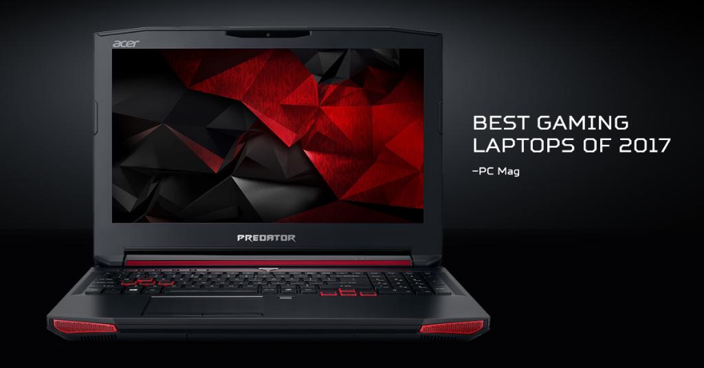 AcerAmerica's tweet photo. All hail the #Predator15, crowned one of the best gaming laptops of 2017 by @PCMag. https://t.co/ynEto246hU https://t.co/bAiOjyQACS
