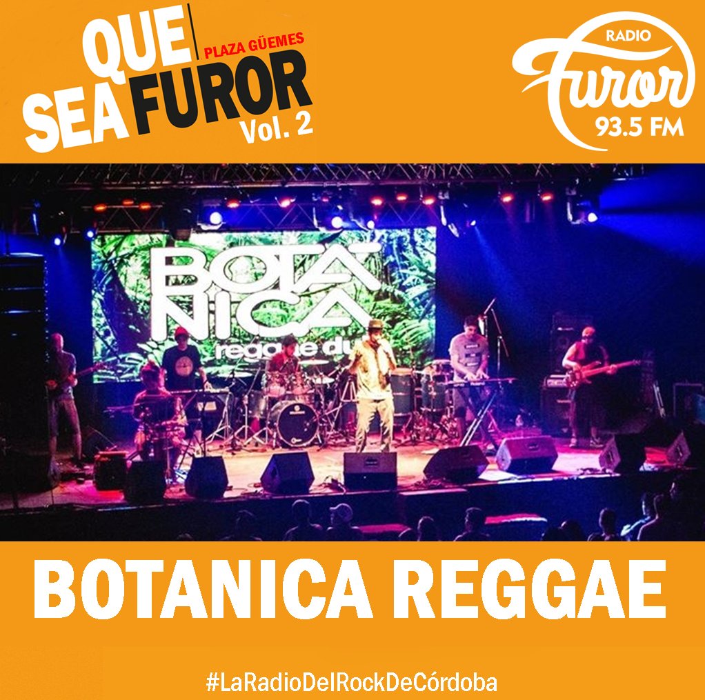 RadioFuror's tweet photo. ➡🎼Una de las bandas que se estará presentando en #QueSeaFurorVol2 el 02 de Diciembre es @BotanicaReggae 😎 .
👉Banda de 10 años con el reggae en la escena de #Córdoba👈
#QueSeaFuror #PlazaGüemes #BotanicaReggae https://t.co/hD0Lkbttgk