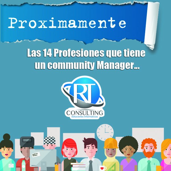 RTConsulting_MD's tweet photo. Conoce las profesiones que contienen labores de Community Manager.
#RTConsulting #RedesSociales #Tecnologia https://t.co/BtF8Nk8GCw