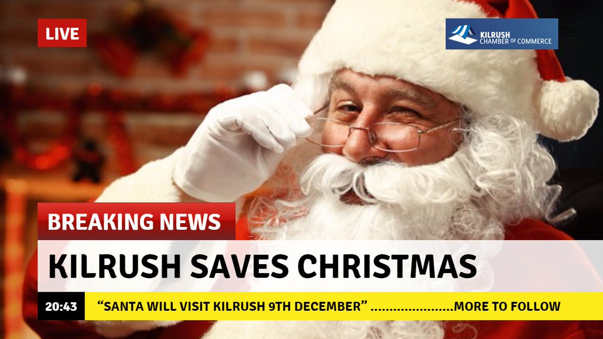 visitkilrush's tweet photo. Breaking News...... a special meeting, code named Operation Santa, took place at a secret venue tonight to make sure the boys and girls of Kilrush had a special visit from Santa this year after it emerged that Santa’s radar had broken, and Santa may not find his way to Kilrush https://t.co/obyHTclOqf