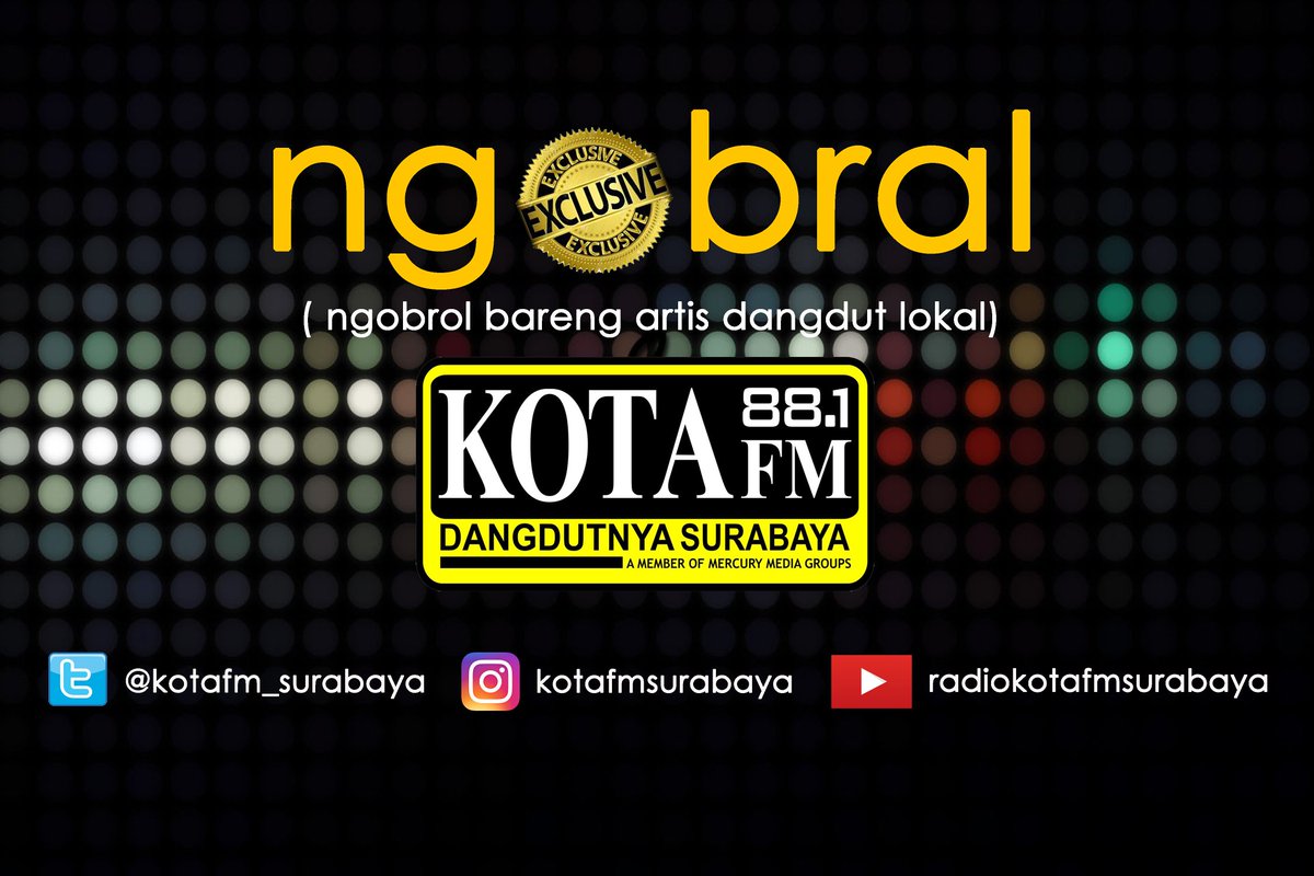 kotafm881's tweet photo. Saksikan live IG program #NGOBRAL di @kotafm_surabaya cc: @kotafm_bjn mulai jam 13.00 https://t.co/if7xGeHHBY