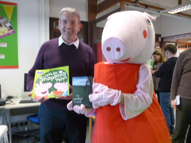 dmpcarey's tweet image. Meeting one of my heroes at Brackley Library. (I&apos;m the one without gloves.) Don&apos;t close it down. 
@Library_Plus @savebrackleylib #savebrackleylibrary