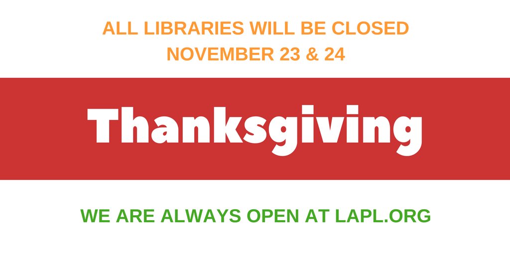 Thanksgiving closure