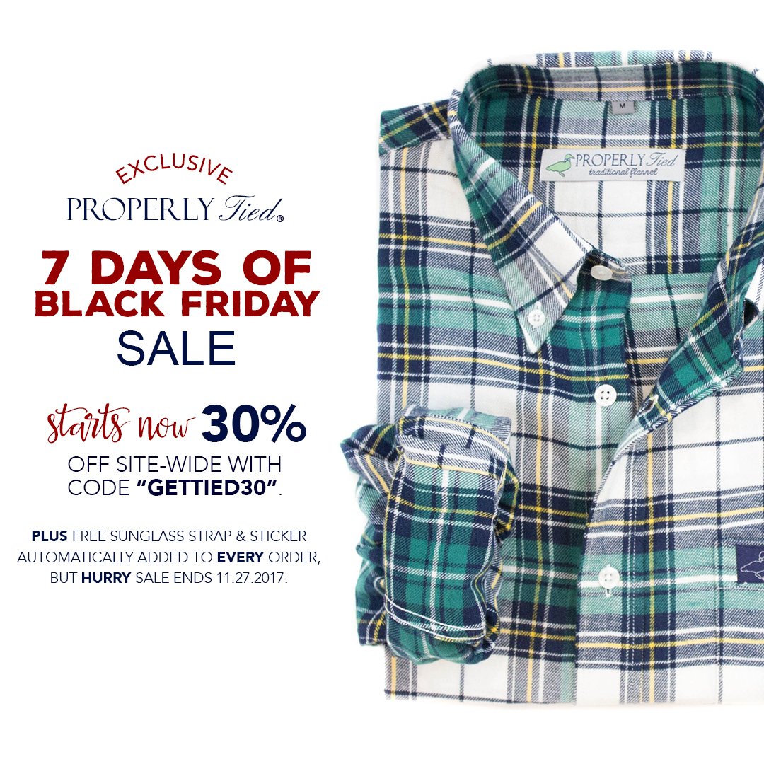 ProperlyTied's tweet image. Sale starts NOW! Use code "GETTIED30" at the end of checkout. Retweet for your chance to win a pullover of your choice! Shop now ➡️properlytied.com