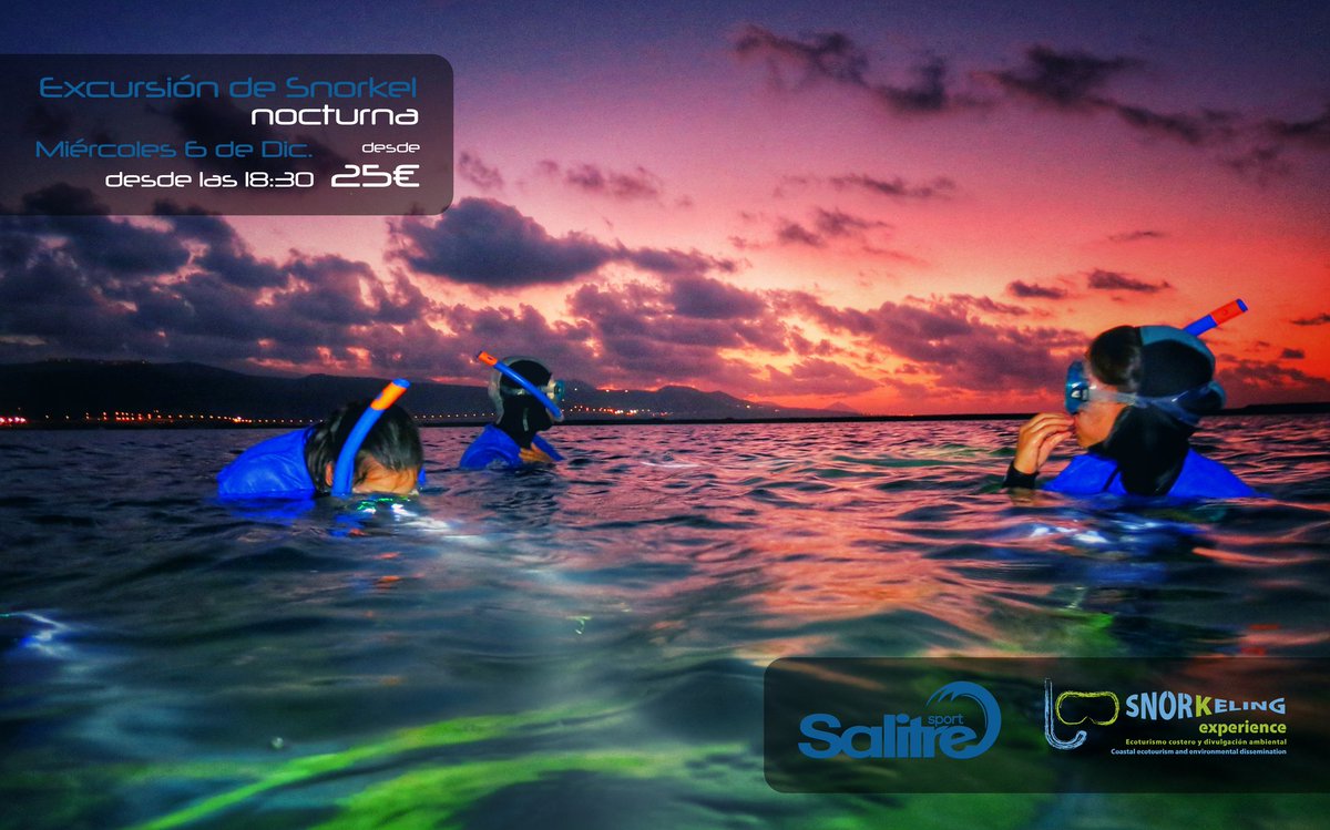 Excursión de snorkel en Las Canteras, en la que disfrutaremos de una noche diferente y aventurera bajo la Luna 🐠🐙🌙👌🏾

+ info: facebook.com/events/1989257…

Organiza: <a href="/SalitreSport/">Salitre Sport</a>  y <a href="/SnorkelingE/">SnorkelingExperience</a> 

Colabora: <a href="/ciudaddemar/">Ciudad de Mar</a> @redpromar <a href="/cressi/">Dion Sarrimanolis</a>

#descubrelascanteras #snorkeling