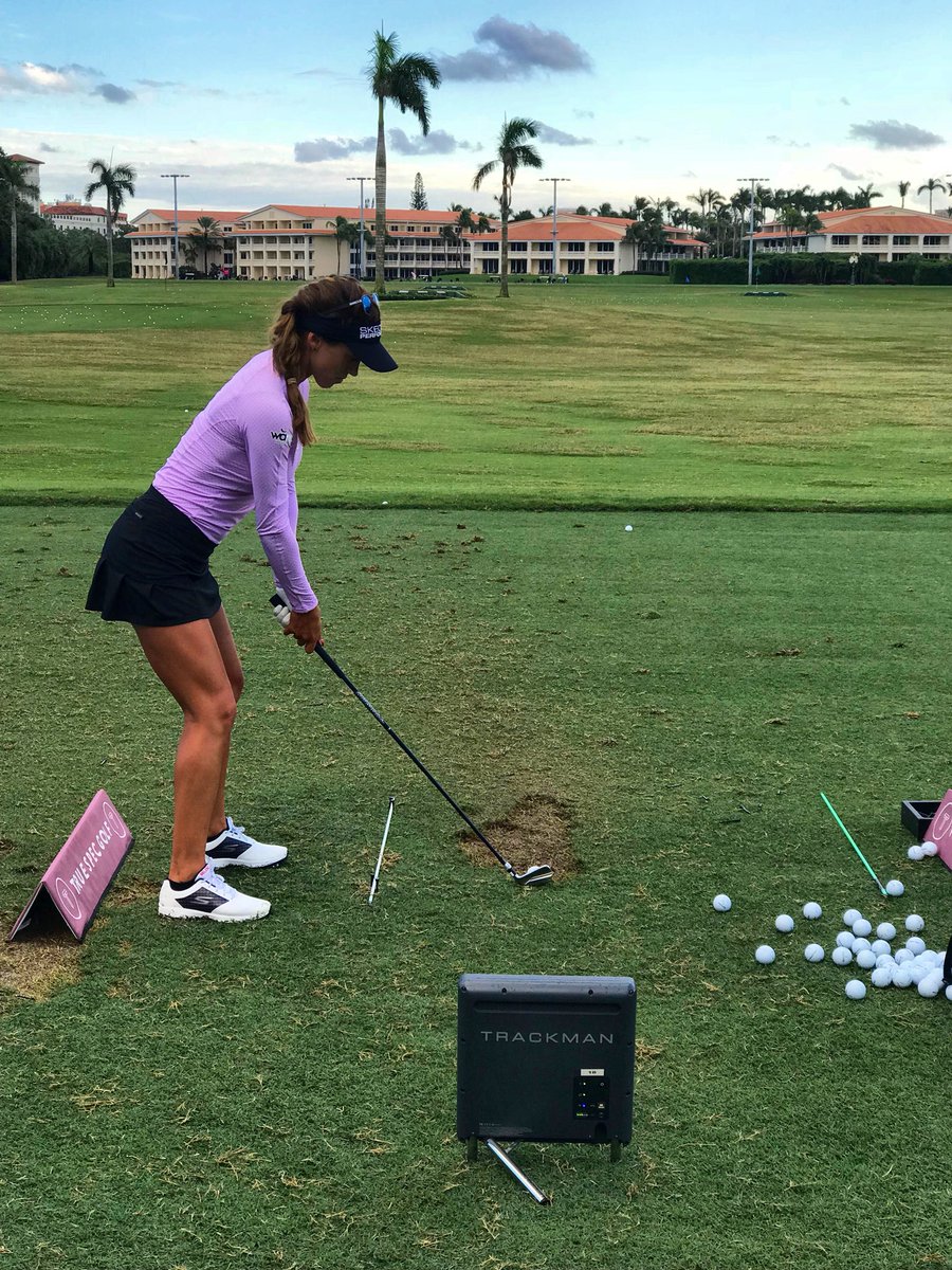 TrueSpecGolf's tweet photo. A beautiful afternoon working with @BelenMozo at #TrueSpecMiami. At the beautiful @TrumpDoral performance facility. https://t.co/IJUTmeGC4W