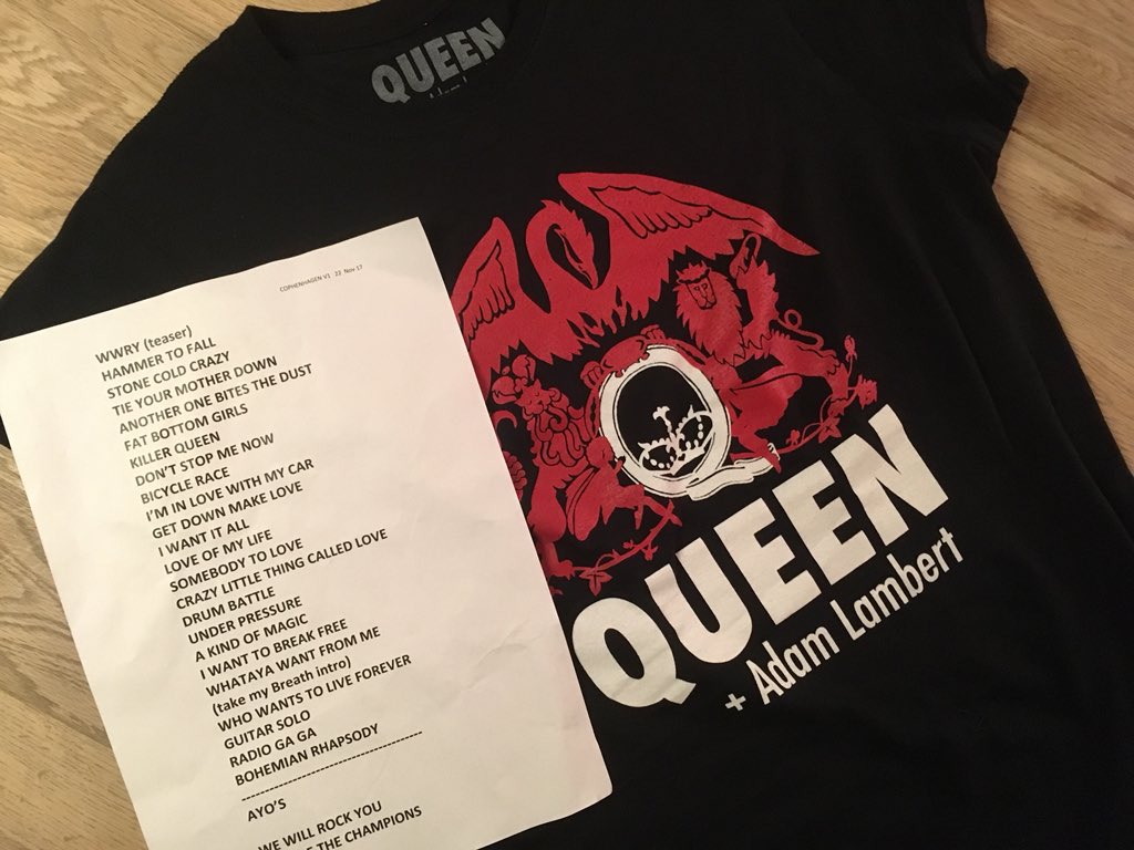 JeanDArgh's tweet photo. @DrBrianMay Thank you for such a wonderful show!
Front row left, we couldn’t hear anything wrong w Adam’s vocal😍 He did fiddle alot with his inear at some point🤔
But it was truly amazing! Even better than last time😃 And pleaseeee come back again! This girl needs her setlist signed😎😉 https://t.co/pFdZAsr3L5