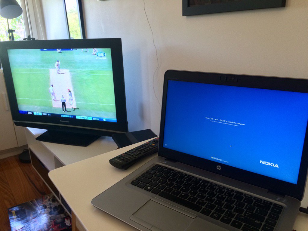 marshontap's tweet photo. Work from home Thursday and, hey, well, look what we have here. #Ashes https://t.co/YK1x1npawX