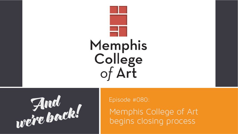 Also released this week, our revamped and short response on <a href="/memphisart/">Memphis</a> announcing its closure expected in 2020. bit.ly/CMPmcaclosing