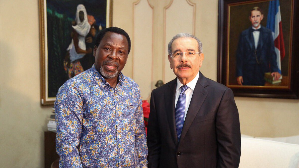 GobiernoDanilo's tweet photo. Presidente @DaniloMedina recibe al profeta nigeriano T.B Joshua
https://t.co/ANRoq802pG https://t.co/Q1fzUOrqFu