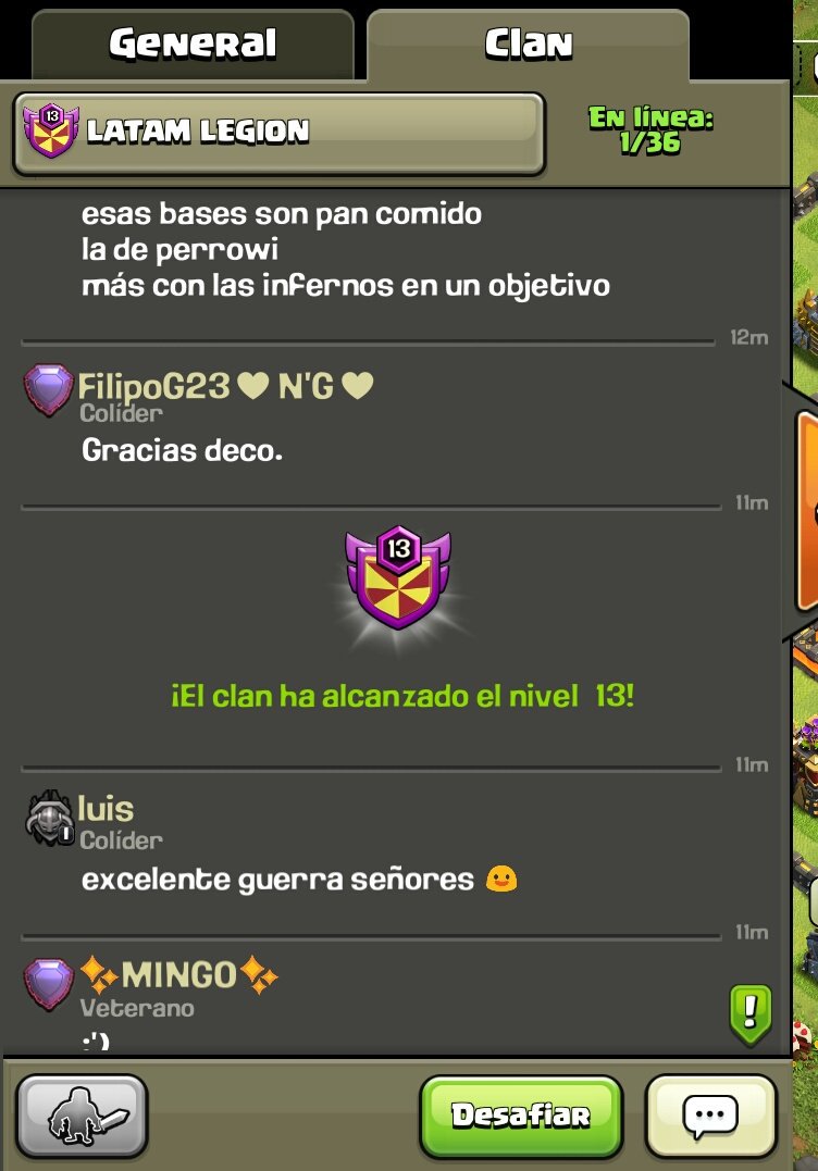 LatamLegion's tweet photo. Grande grande grande!!! Mis amigos!! 👏👏 clan nvl 13 .. lo logramos!! Gracias a todos bros! 😍😍😍 https://t.co/U8C1nWBeL2