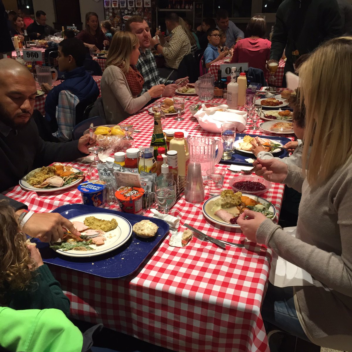 A wonderful Thanksgiving dinner provided by our dining services! We have a lot to be thankful for! #RaiseTheSail