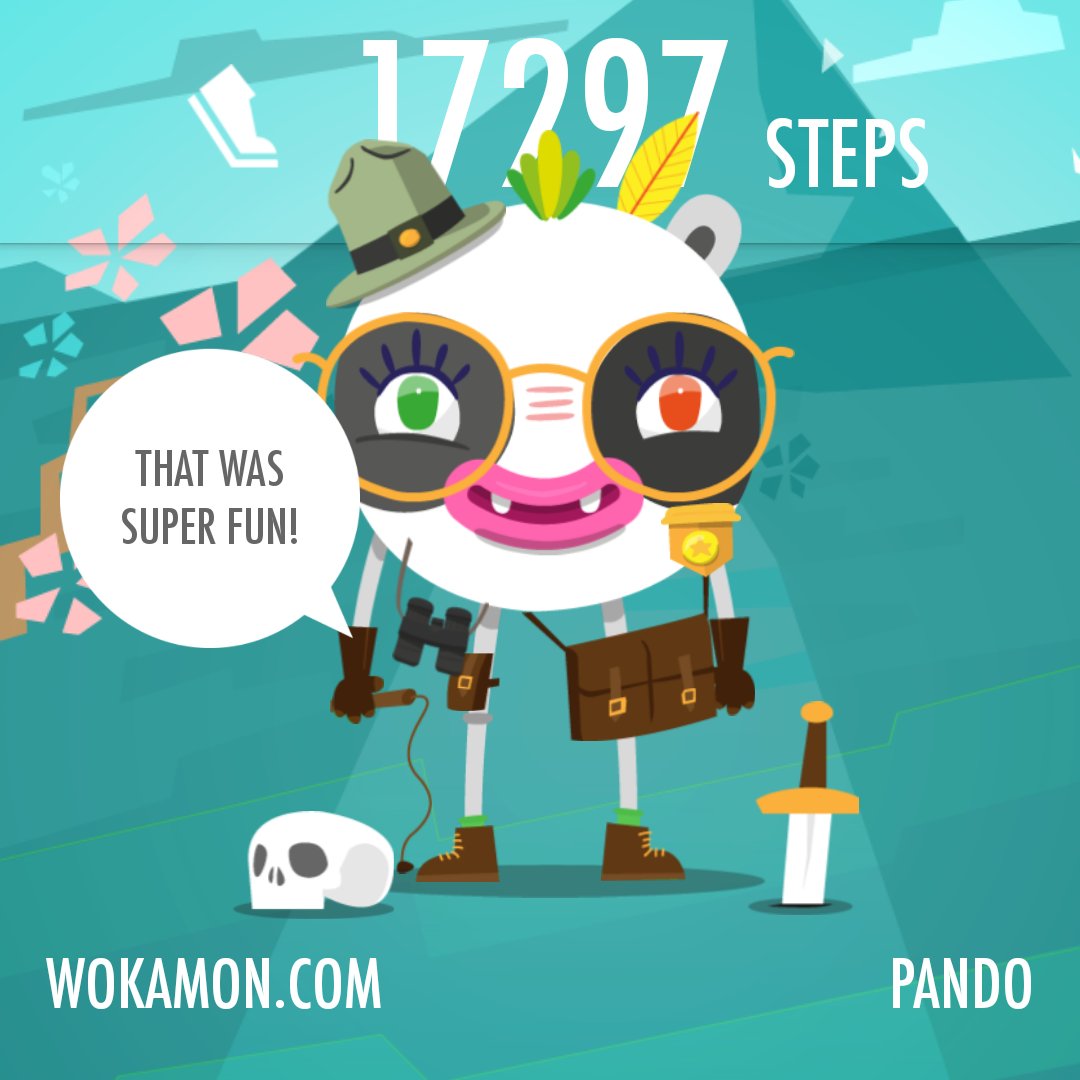 DomWolves's tweet photo. I've had a nice day with my #Wokamon pando! @fitbit #Fitbit https://t.co/JEVHCAZ1WE https://t.co/KagYnjPTV3