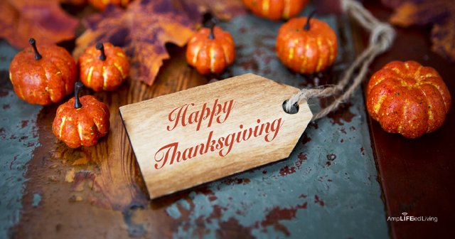 A thankful heart is a happy heart.