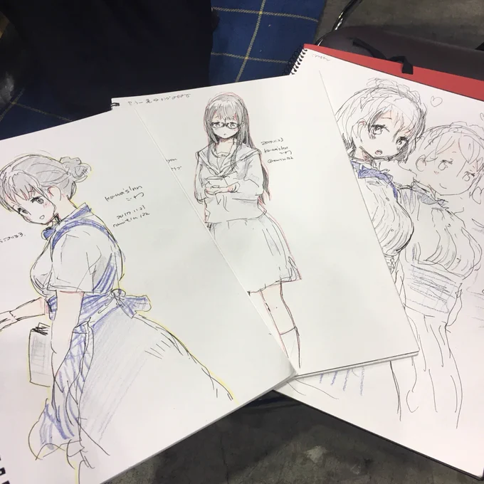 スケブ絵は楽しいね…募金スケブありがとうございました。続けていくことを大事にしてます。 